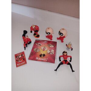 THE INCREDIBLES Lot of Figurines Disney Pixar McDonald’s Toys + Disney Pins Coll